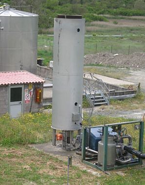 La torcia di combustione del biogas